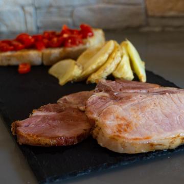 Smoked carrè chops
